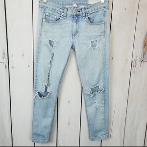 Rag & Bone | Distressed Bromley Ripped Skinny 27